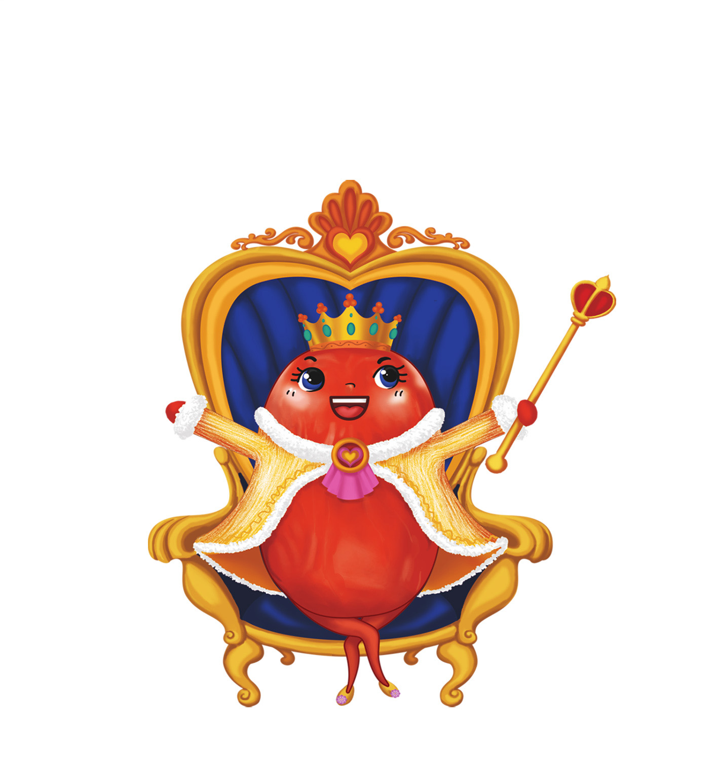 德润金丝枣食品插画创作